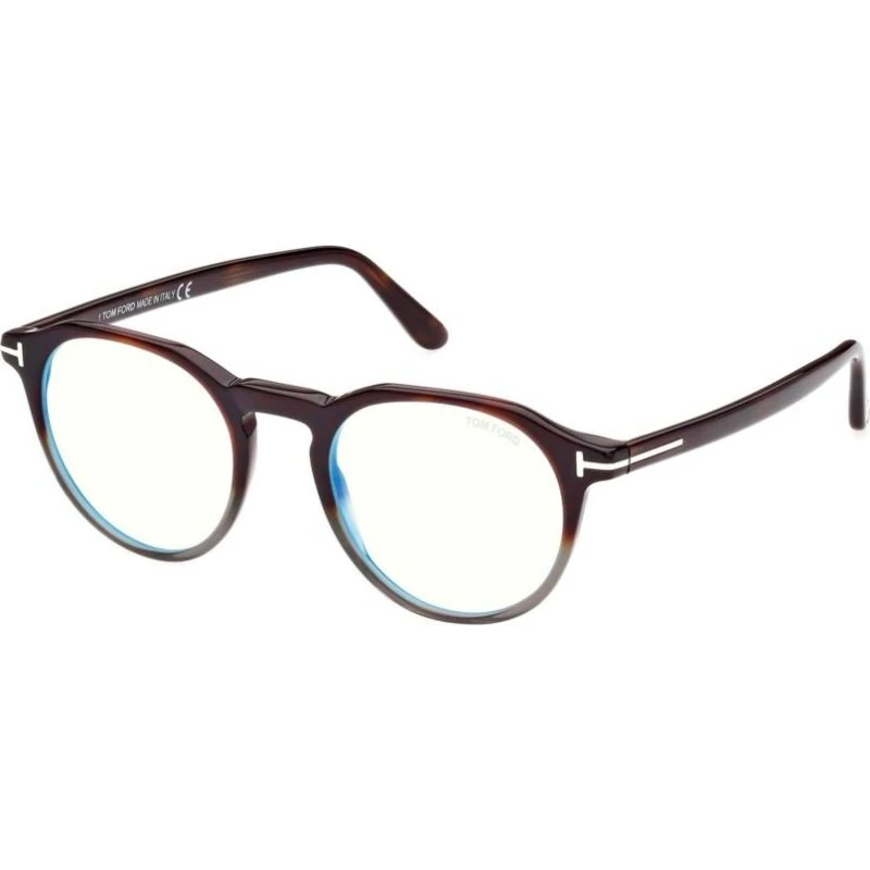 Tom Ford FT 5833-B Blue Block Gafas de Vista Redondas Marrón