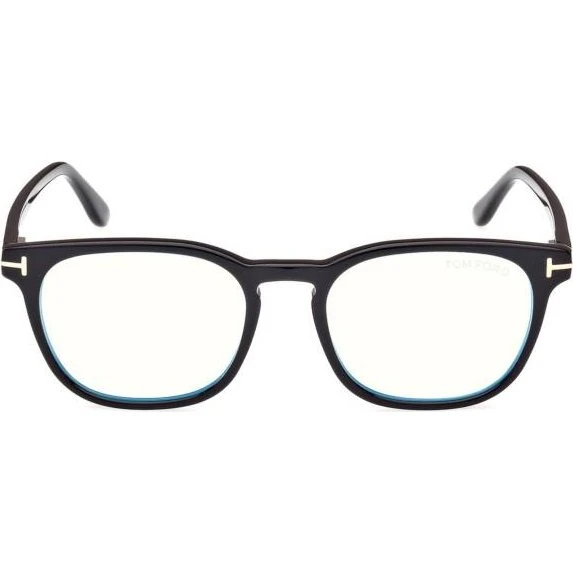 Tom Ford FT5868-B Blue Block Gafas de Vista Cuadradas Negro 51mm