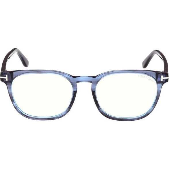 Tom Ford FT5868-B 092 Gafas de Vista Cuadradas Azul con Filtro Blue Block