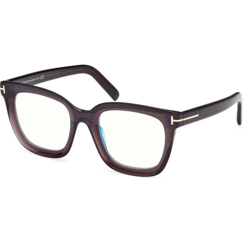 Tom Ford FT 5880-B Blue Block Gafas de Vista Mujer Gris Cuadrada