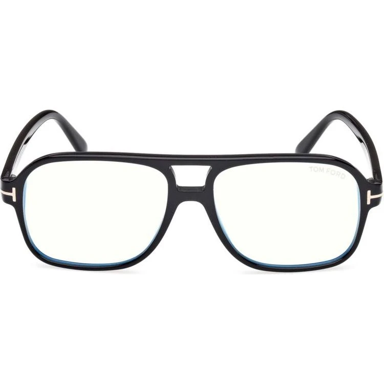 Tom Ford FT6058-B 001 Monturas de Vista Pilot Negro Blue Block