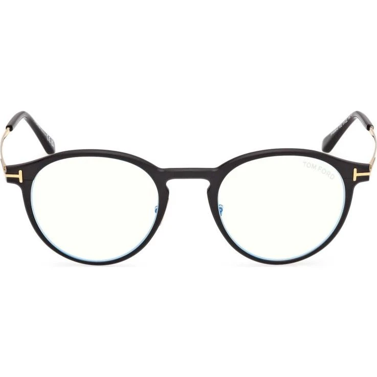 Tom Ford FT6088-B Blue Block Gafas de Vista Redondas Negras