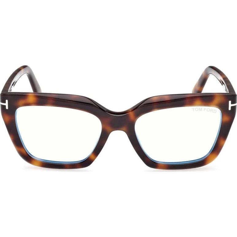 Tom Ford FT6093-B Blue Block Gafas Cat Eye Habano