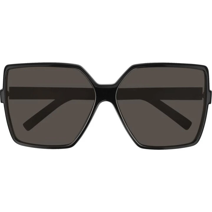 Saint Laurent Betty SL 232 Gafas de Sol Oversize Negras con Lentes Grises