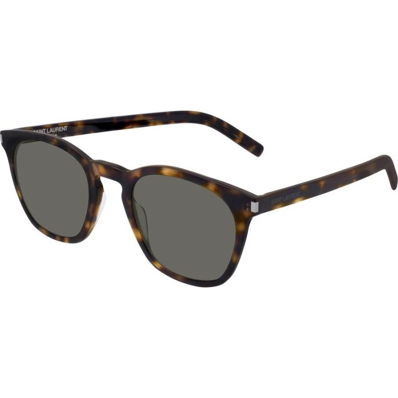 Saint Laurent SL 28 Slim Gafas de Sol Geométricas Habano Gris