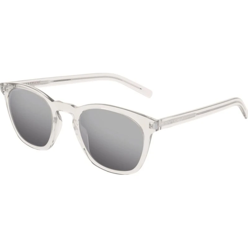 Saint Laurent Sl 28 Slim Gafas de Sol Geométricas Transparentes
