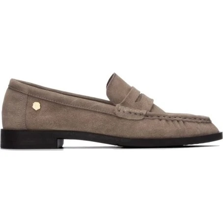 Carmela Mocasín de Piel en Color Taupe - Modelo 16438903