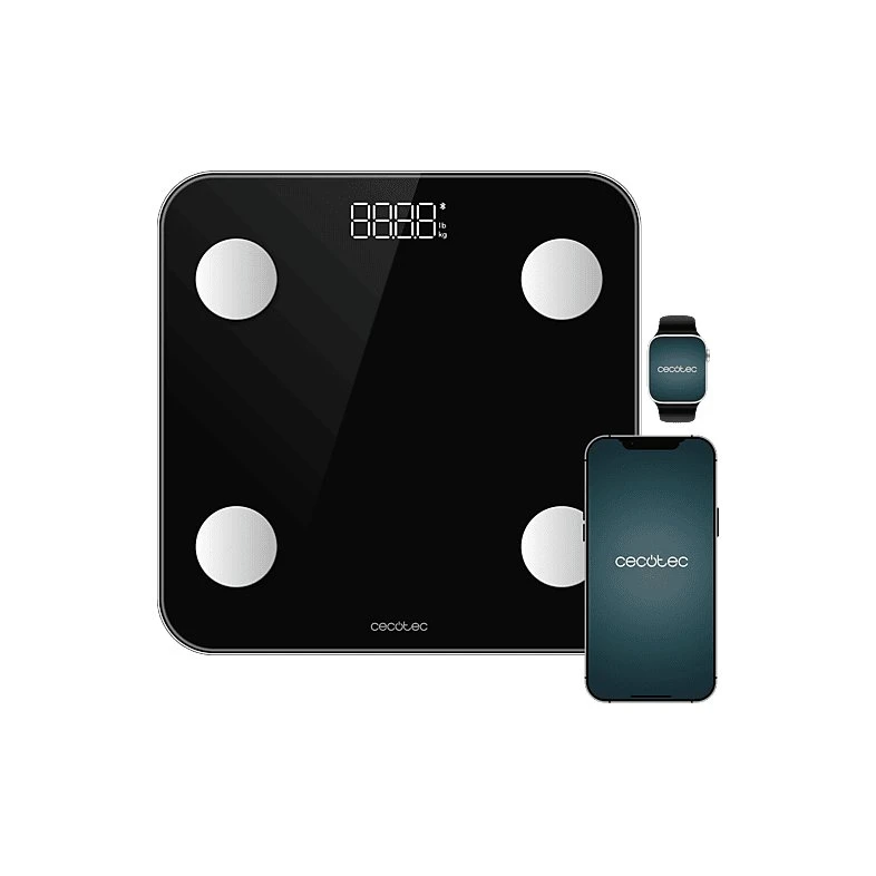 Cecotec Surface Precision Smart - Báscula de baño con 24 parámetros