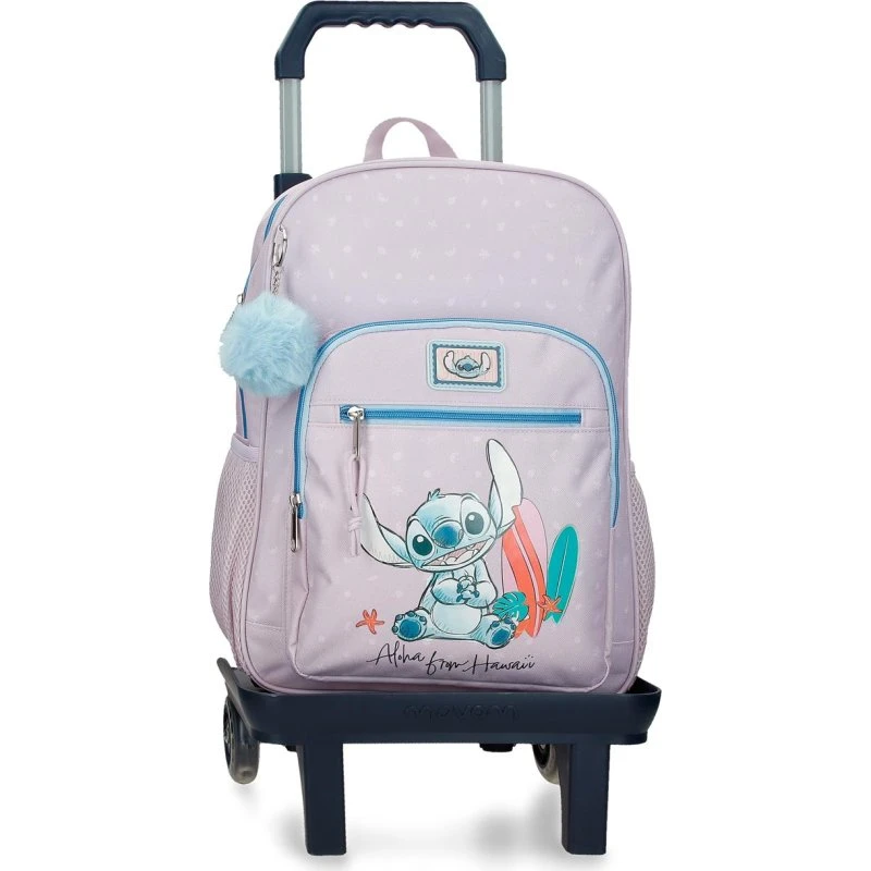 Mochila con Carrito Stitch de Disney Hawaii 38cm