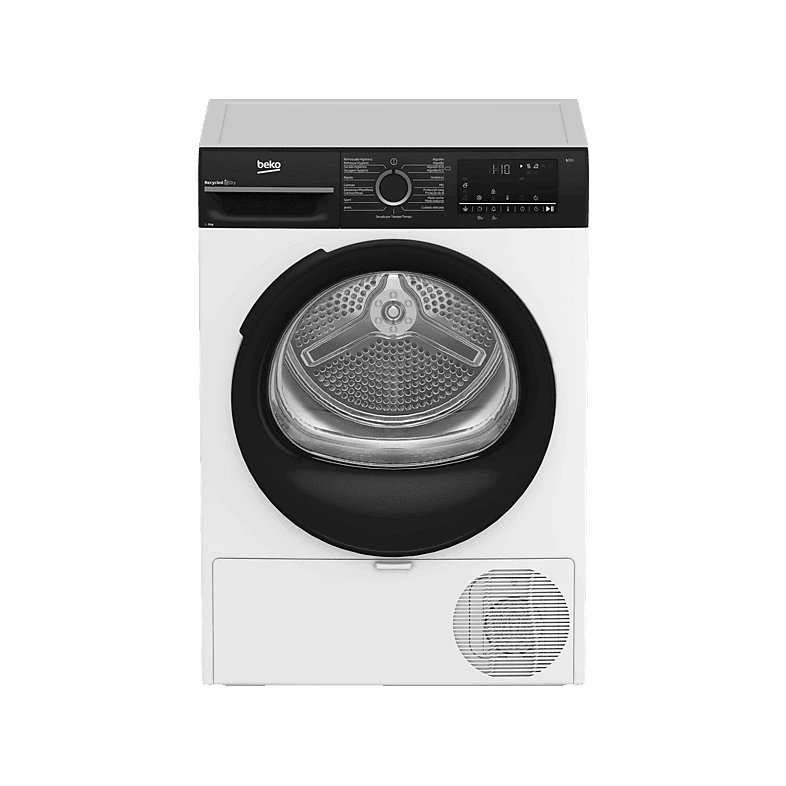 Secadora Beko BM3T49240W Bomba de Calor, 9 kg, Blanco