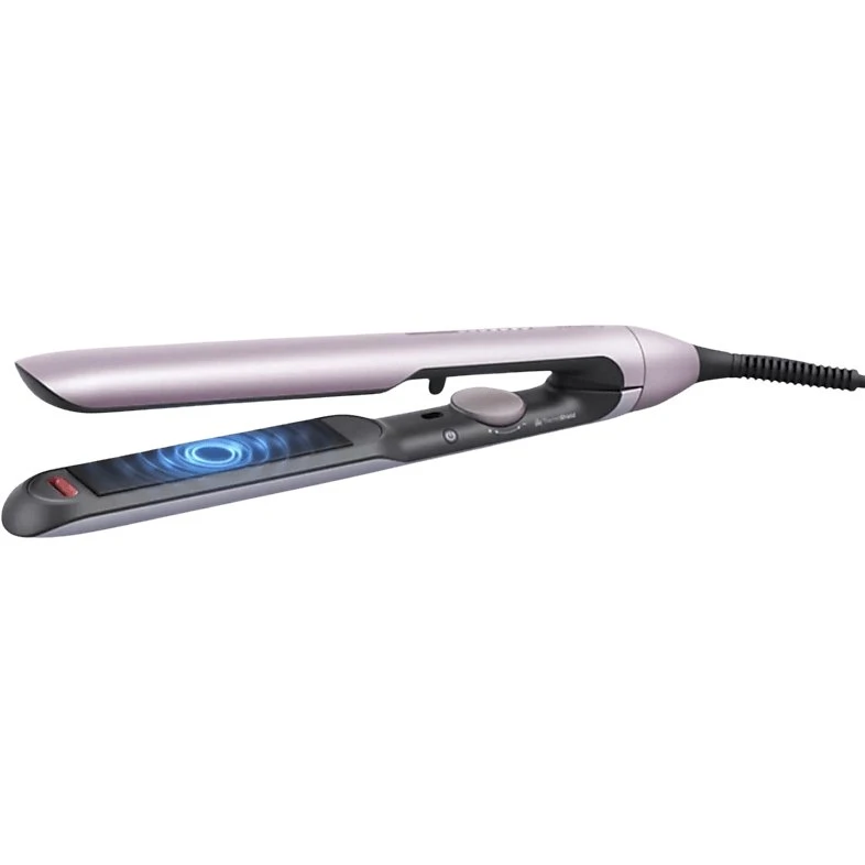 Plancha de pelo Philips BHS530/00 con tecnología ThermoShield, Plata