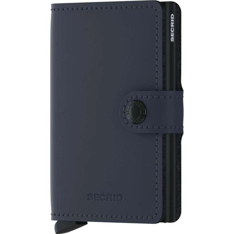 Secrid Miniwallet Matte Night Blue - Cartera de Piel Compacta