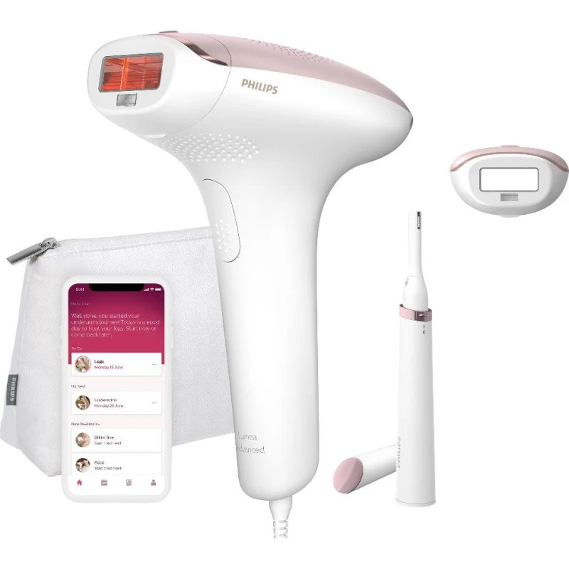 Philips Lumea Advanced Serie 7000 BRI920/00 Depiladora IPL Rosa y Blanco