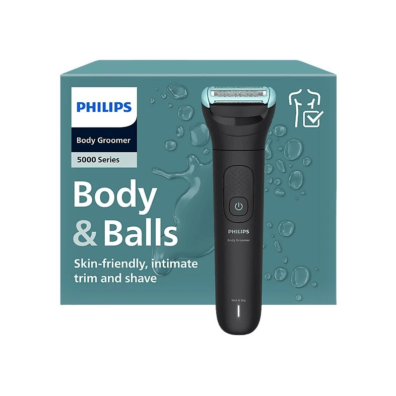 Philips BG5475/15 Afeitadora Corporal con Accesorio Plegable, Negro