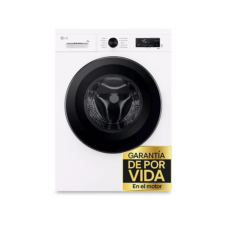 Lavadora LG F4X1009NWK Carga Frontal 9kg 1400rpm Blanco Marfil