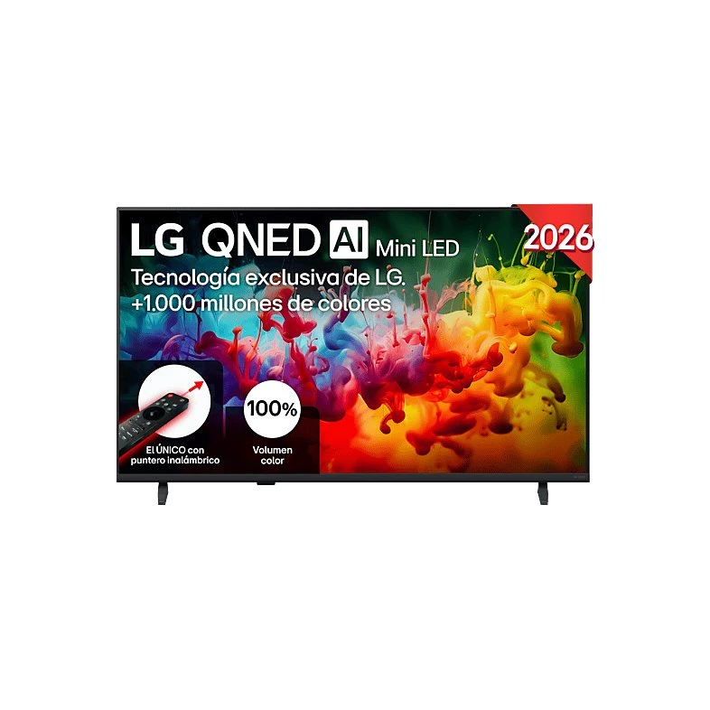 LG 43QNED72B6B TV QNED Mini LED 43" 4K UHD Smart TV Negro