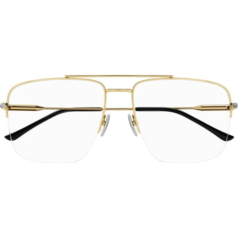 Gucci GG1415O Gafas de Vista Cuadradas para Mujer en Oro