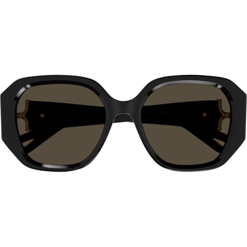 Chloé Ch0236S Gafas de Sol Oversize para Mujer - Negro/Gris