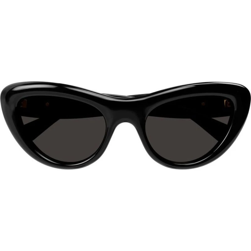 Bottega Veneta BV1282S Gafas de Sol Cat Eye Negro/Gris