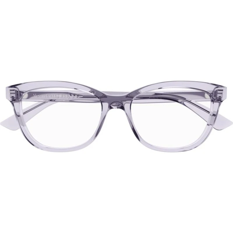 Alexander McQueen AM0461O Gafas de Vista Cuadradas Moradas
