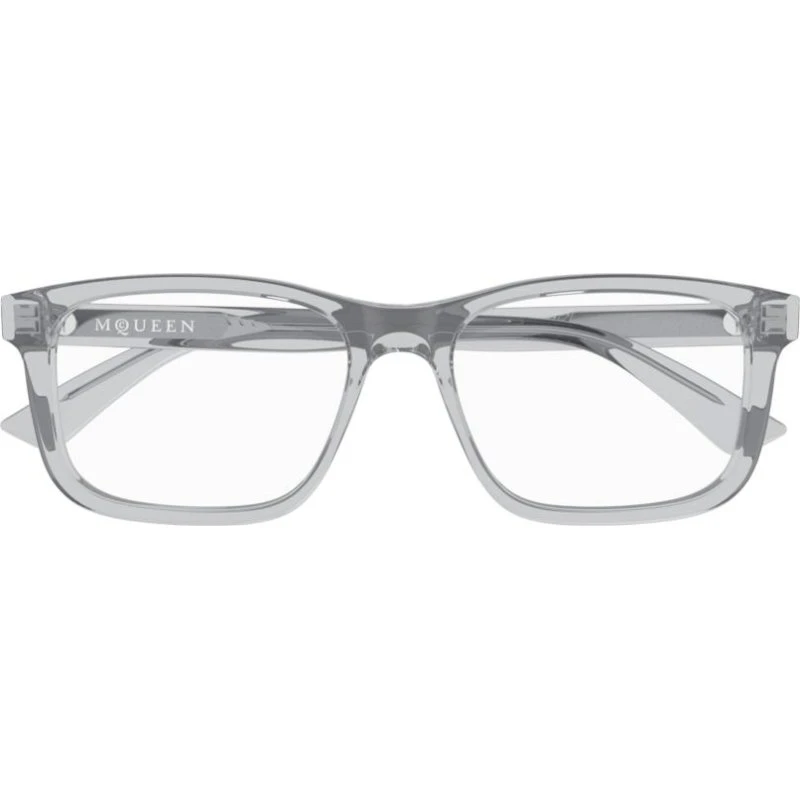 Alexander McQueen AM0486O Gafas de Vista Cuadradas Azules para Hombre