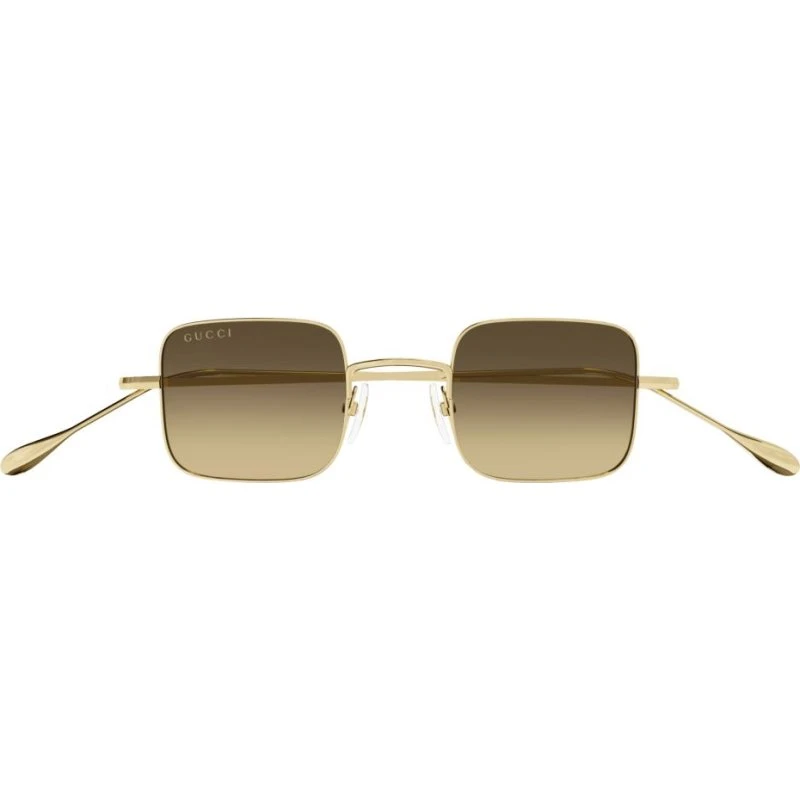Gucci Gg1813S Gafas de Sol Cuadradas de Oro y Lente Marrón
