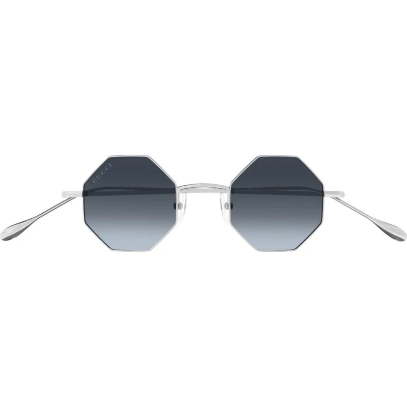 Gucci Gg1814s Gafas de Sol Geométricas Unisex Plata y Azul 41mm