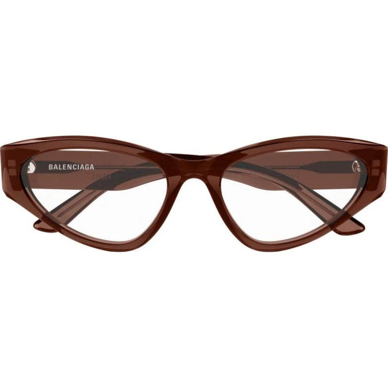 Balenciaga BB0391O Gafas de Vista Ojo de Gato Marrón
