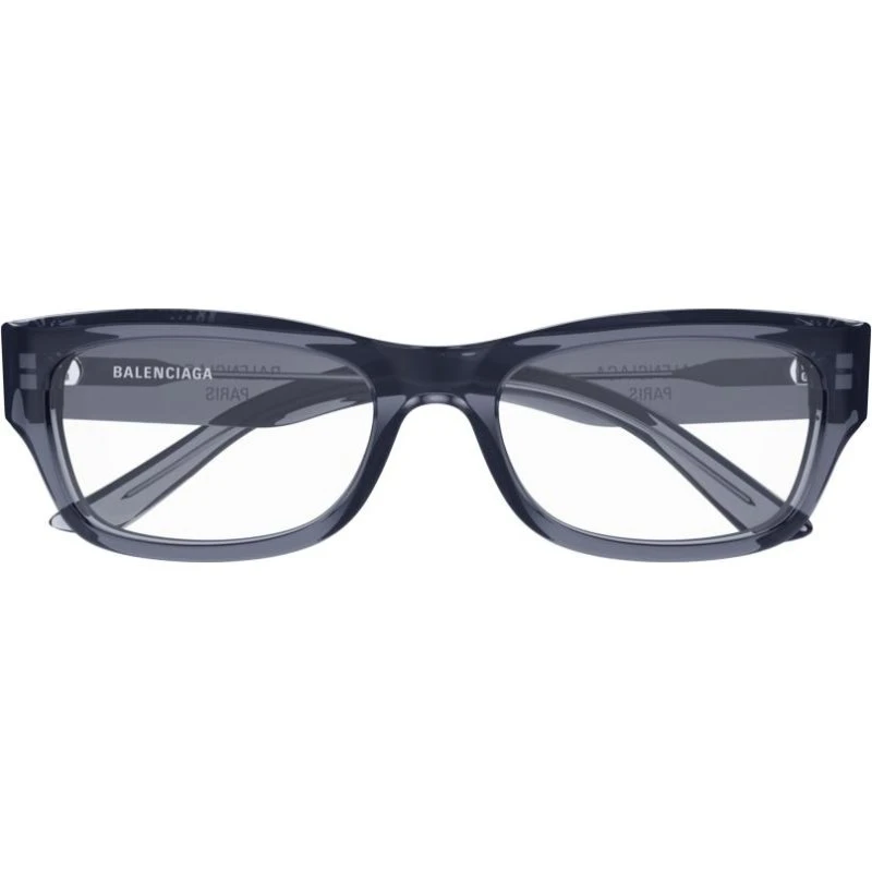 Balenciaga BB0392O Gafas de Vista Rectangulares Gris para Hombre