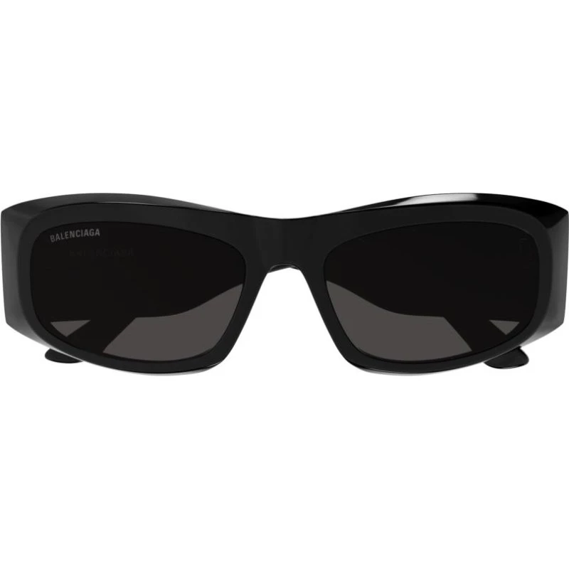 Balenciaga BB0395S Gafas de Sol Cuadradas Negras con Lentes Grises