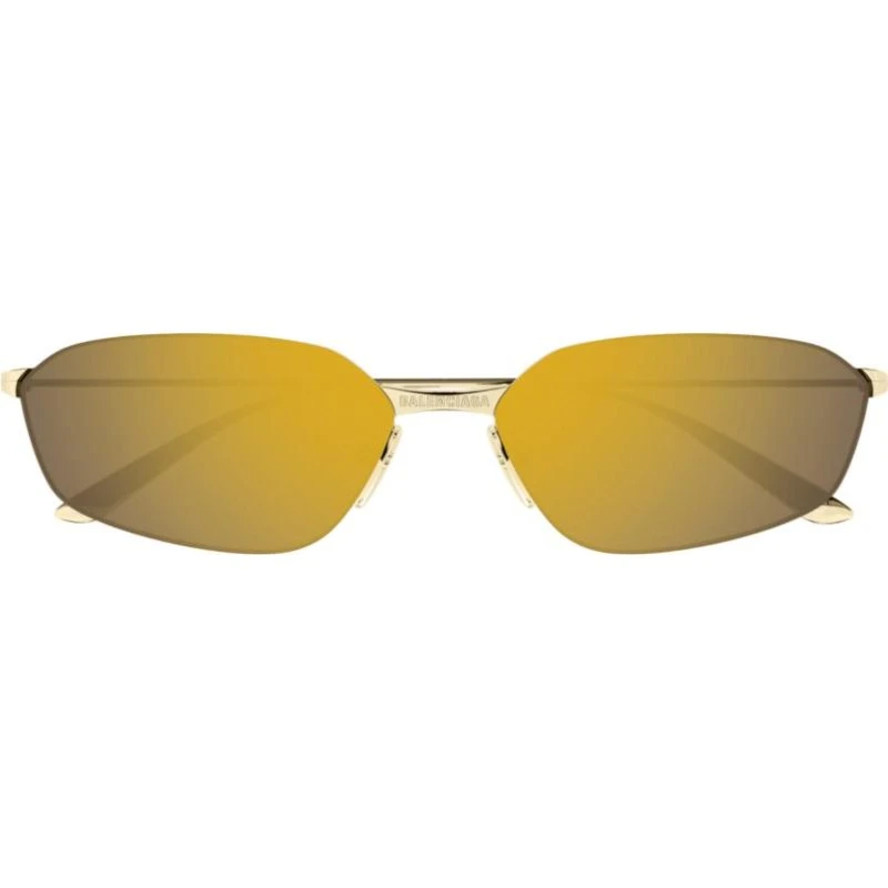 Balenciaga BB0412S Gafas de Sol Geométricas Oro Unisex 62mm