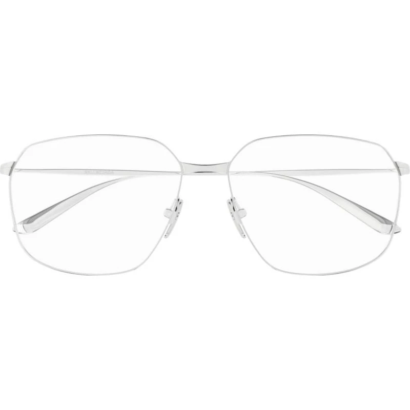 Balenciaga BB0414O Gafas de Vista Cuadradas Plata para Mujer
