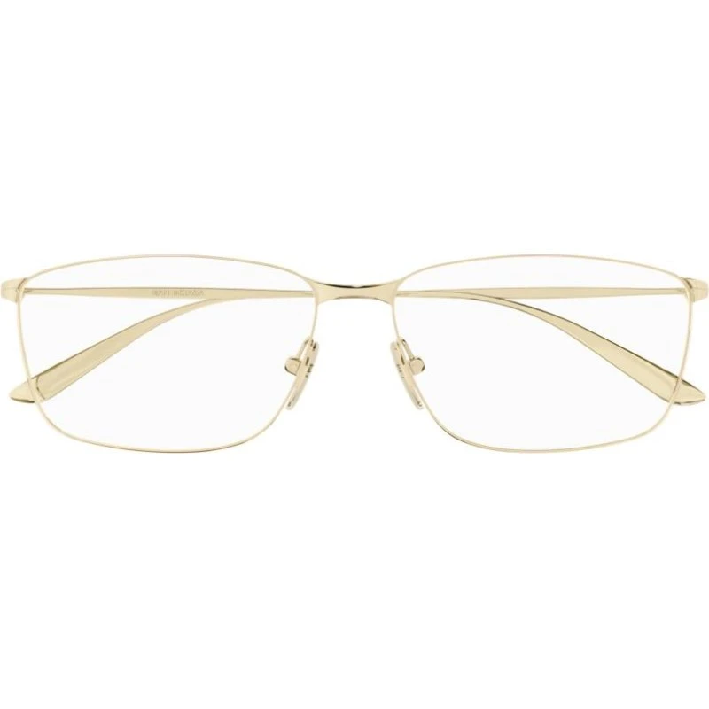 Balenciaga BB0415O Gafas de Vista Hombre Rectangulares Oro