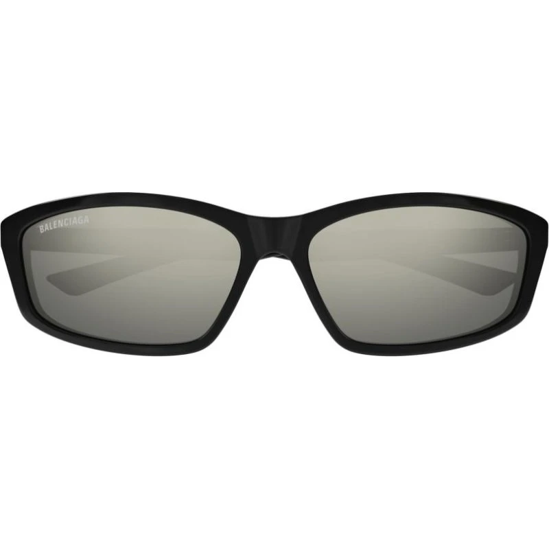Balenciaga BB0401S Gafas de Sol Cuadradas Unisex Negro Plata