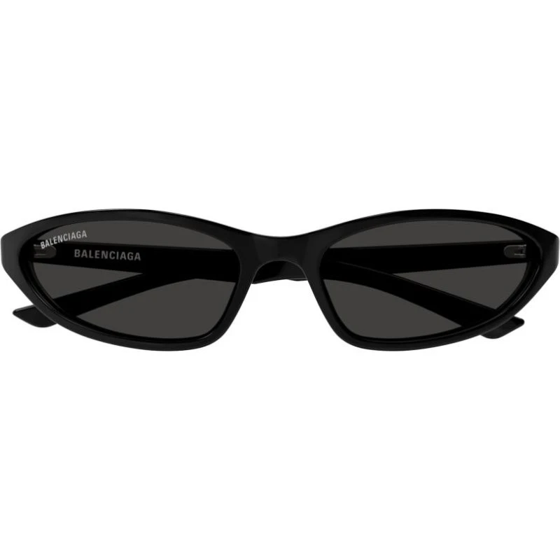 Balenciaga BB0402S Gafas de Sol Redondas Negro Gris 59mm