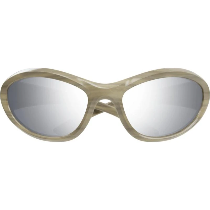 Balenciaga BB0384SA Gafas de Sol Cat Eye Marrón y Plata