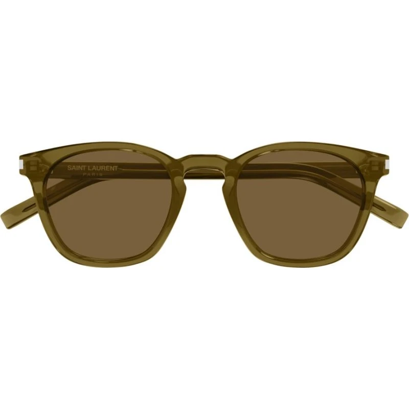 Saint Laurent SL 28 Gafas de Sol Pantos Marrón Unisex 49mm