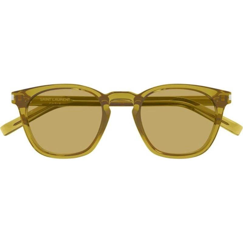 Saint Laurent SL 28 Gafas de Sol Unisex Pantos Amarillo 49mm