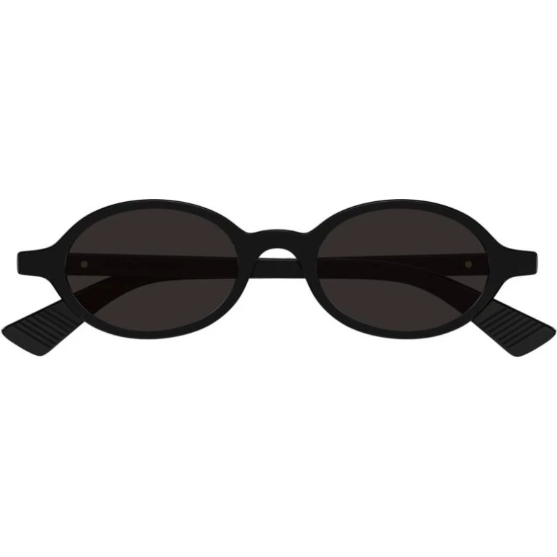 Bottega Veneta BV1388S Gafas de Sol Redondas Negras con Lentes Grises