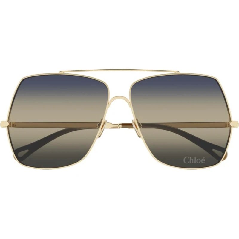 Chloé Aly CH0278S Gafas de Sol Oversize Oro y Azul 62mm