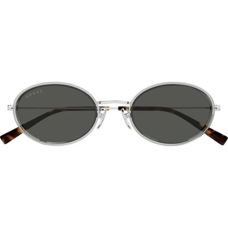 Gucci GG1980S Gafas de Sol Redondas Plata Gris 52mm