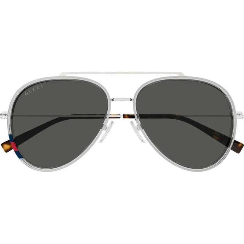 Gucci GG1981S Gafas de Sol Piloto Plata y Gris 56mm