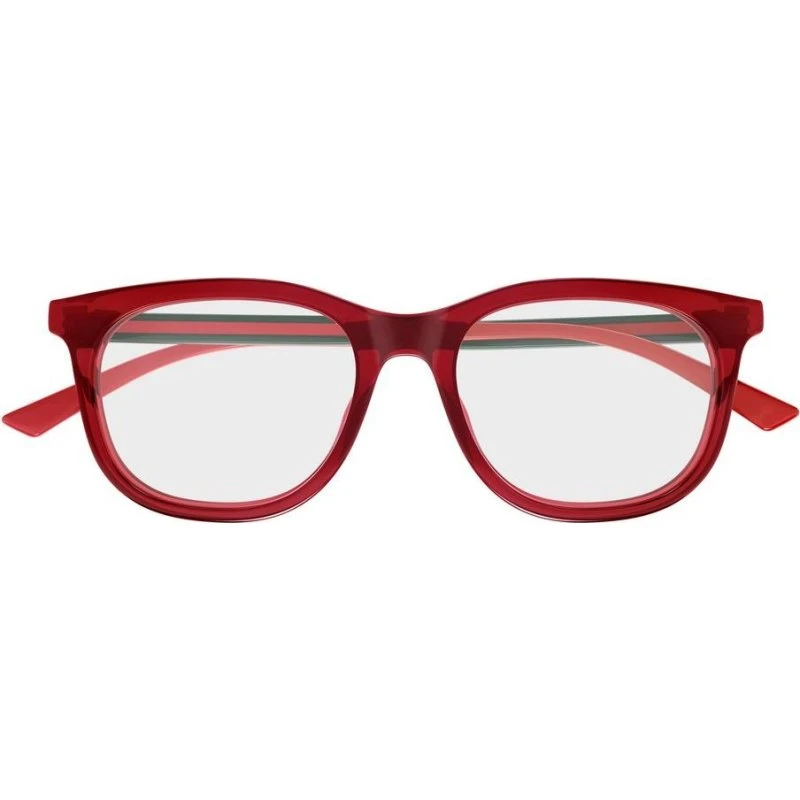 Gucci GG1990O Gafas de Vista Geométricas para Mujer en Acetato Rojo