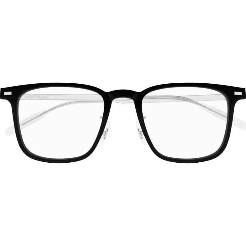 Montblanc MB0395ON Gafas de Vista Cuadradas para Hombre - Negro