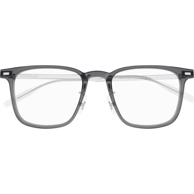 Montblanc MB0395ON Gafas de Vista Cuadradas para Hombre - Gris