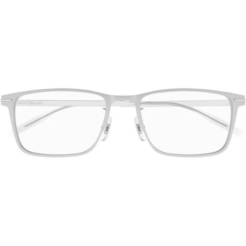 Montblanc MB0396ON Gafas de Vista Cuadradas Plata para Hombre