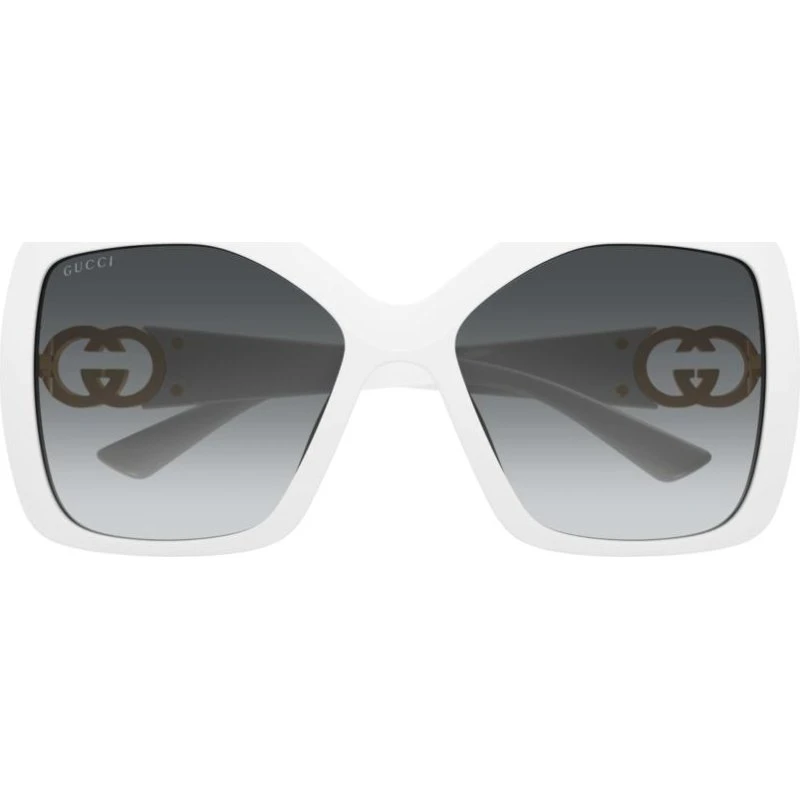 Gucci GG2015S Gafas de Sol Oversize Blancas con Lentes Grises