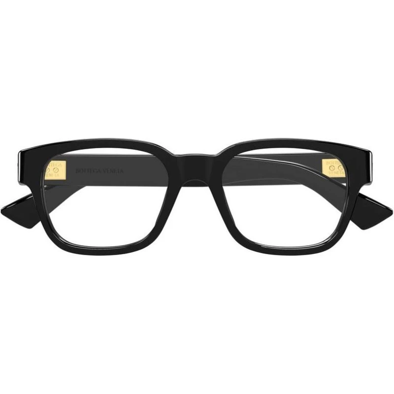 Bottega Veneta BV1403O Gafas de Vista Cuadradas Unisex Negro