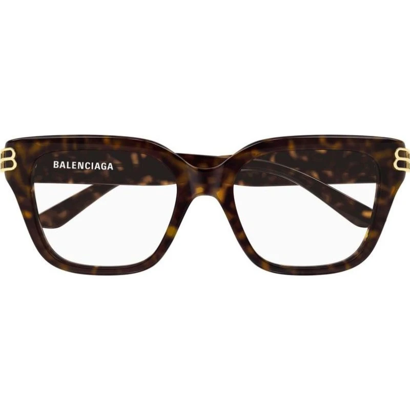 Balenciaga BB0437O Gafas de Vista Cuadradas Habano Mujer
