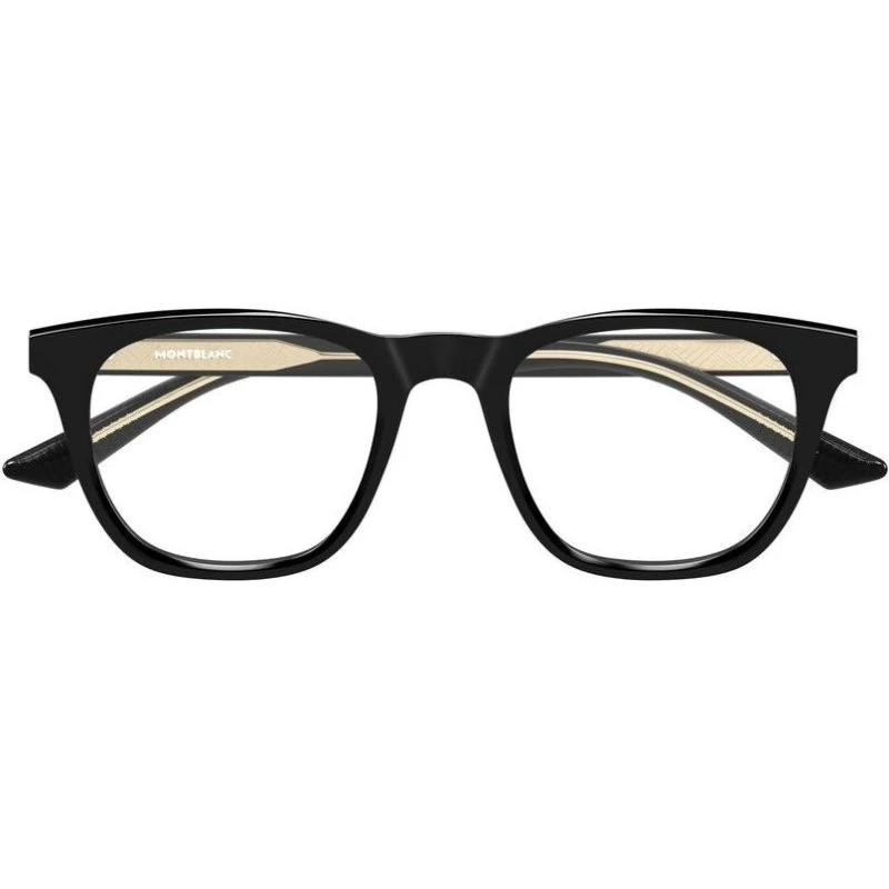 Montblanc MB0422O Gafas de Vista Cuadradas para Hombre en Negro